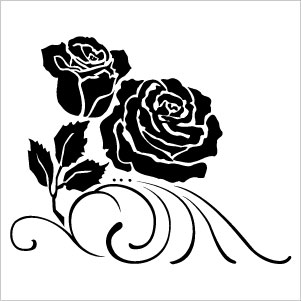 Clipart flower black rose - ClipartFox