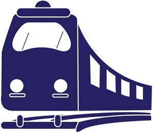 Train Clipart Image - clip art image of a passenger train