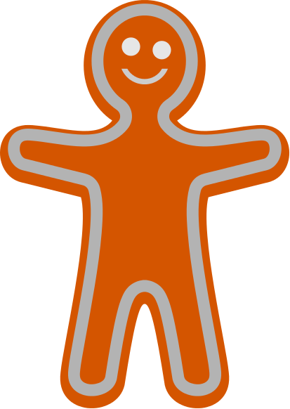 493 views Gingerbread Man Silhouette - ClipArt Best
