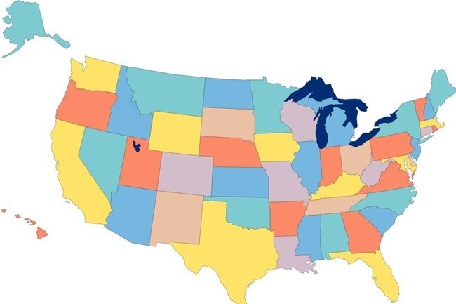 Can You Identify All 50 States? - Trivia Quiz - Zimbio
