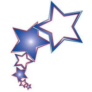 597 views Free clipart blue star