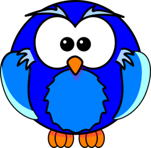 Free clipart blue owl
