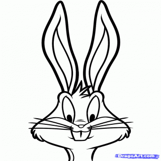 Easy To Draw Bugs Bunny : Bugs Bunny Cartoon Drawing | Free download on