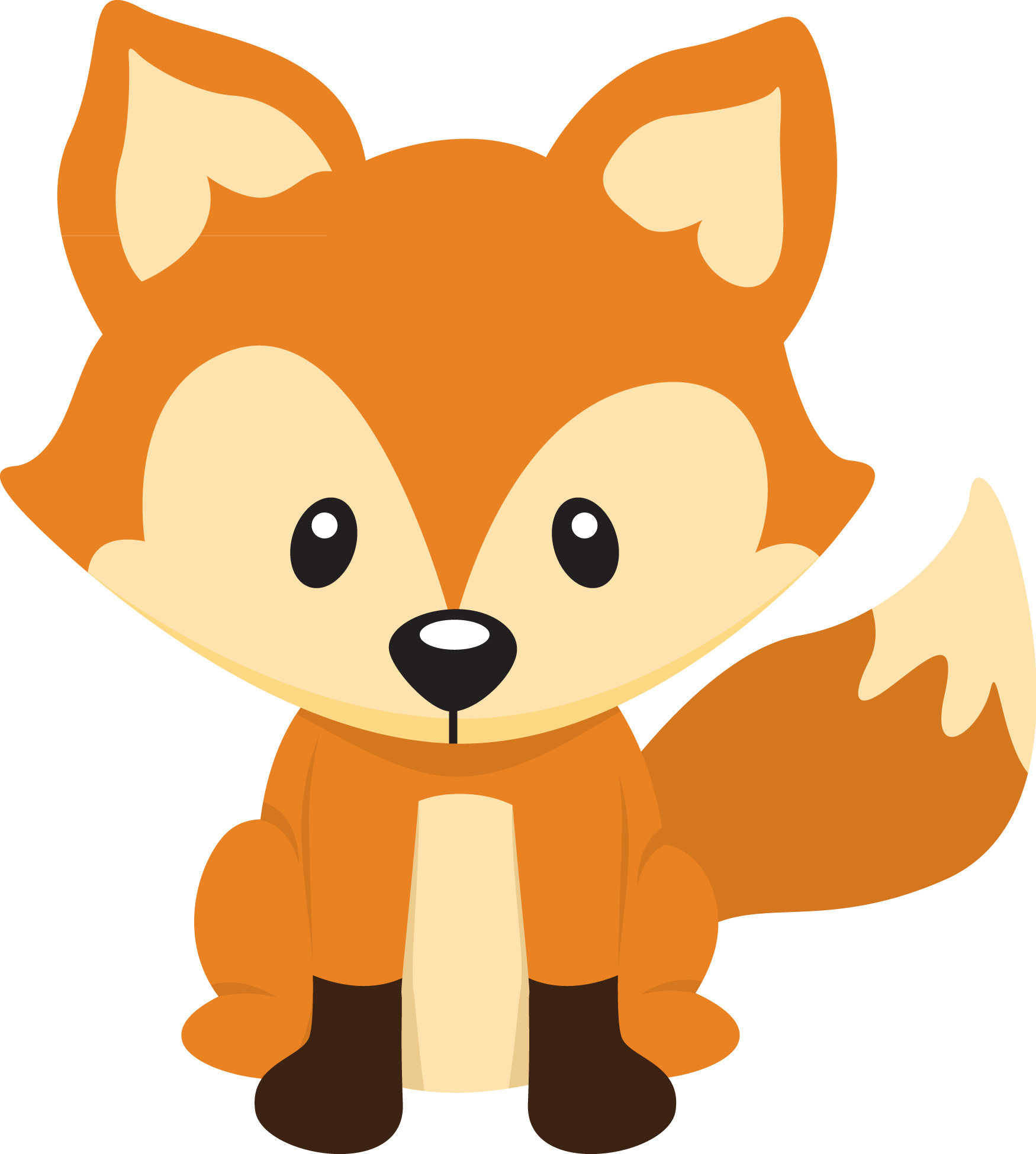 372 views Christmas fox clipart