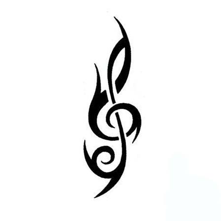 Treble Clef Tattoo Designs | Free Download Clip Art | Free Clip ...