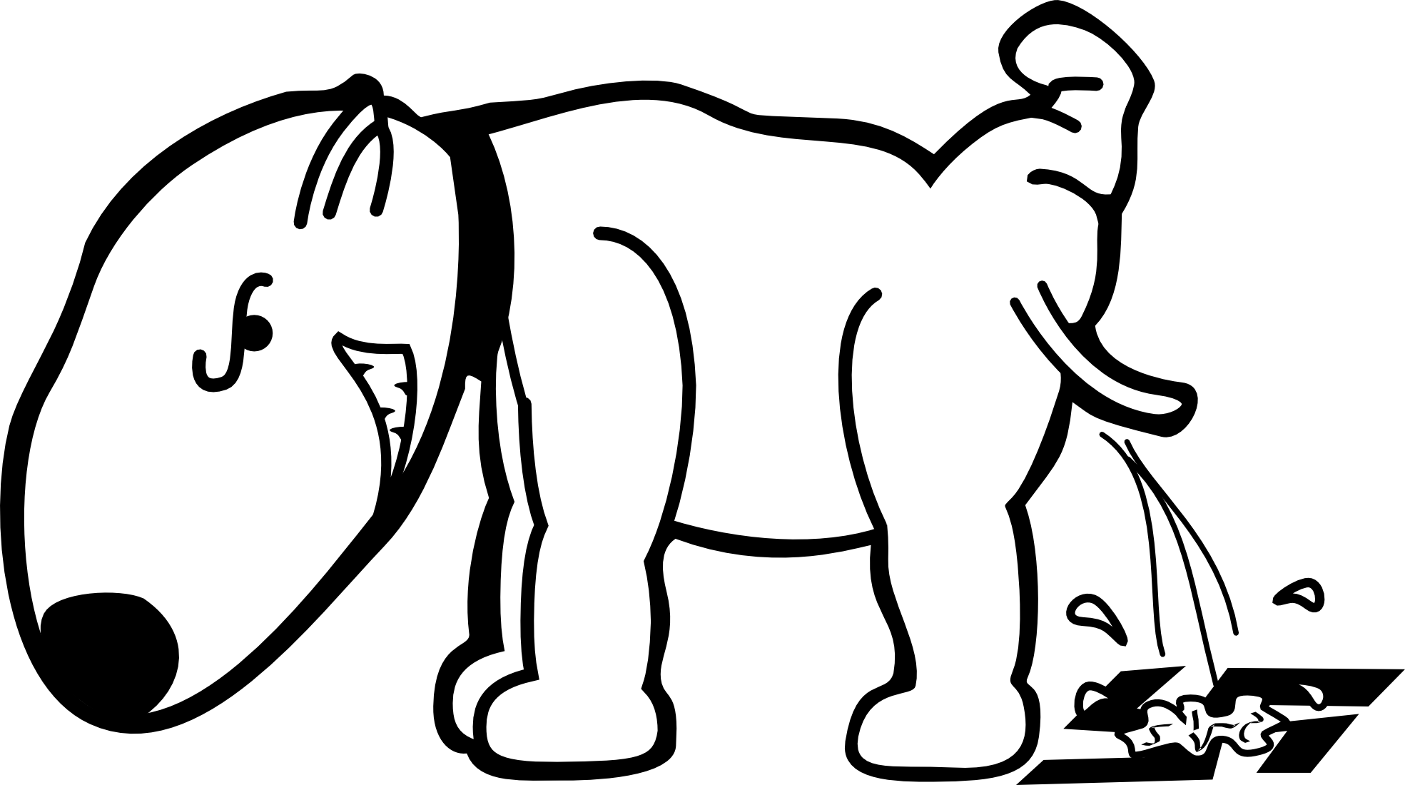 707 views Bully Black White Line Art Scalable Vector Graphics SVG Inkscape ...