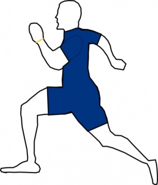 Man Jogging Exercise clip art | Download free Vector
