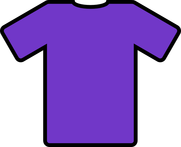 Purple T Shirt clip art Free Vector