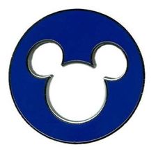 disney pin Mickey Mouse Head Icon and LOVE