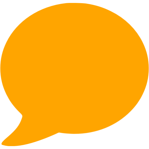 Orange speech bubble icon - Free orange speech bubble icons