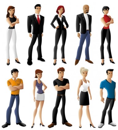 Vector cartoon character poses Free vector for free download ...
