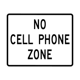 NO CELL PHONE ZONE Sign | 302400 | Traffic & Parking Control Co., Inc.