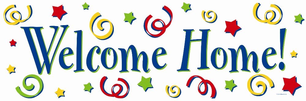 Free welcome home clipart