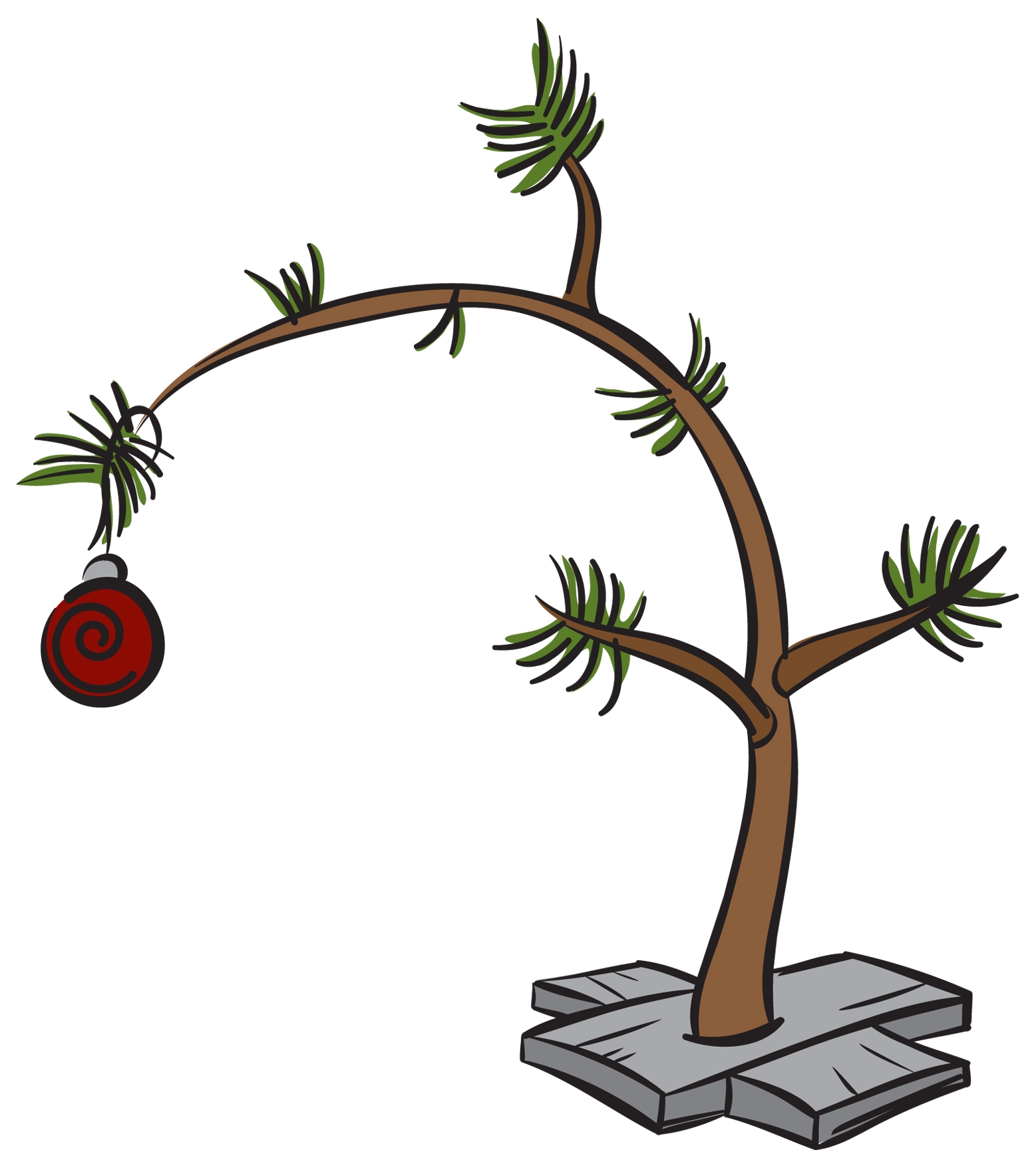Dead Christmas Tree Clipart