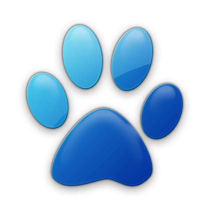 Blue Paw Print Logo - ClipArt Best