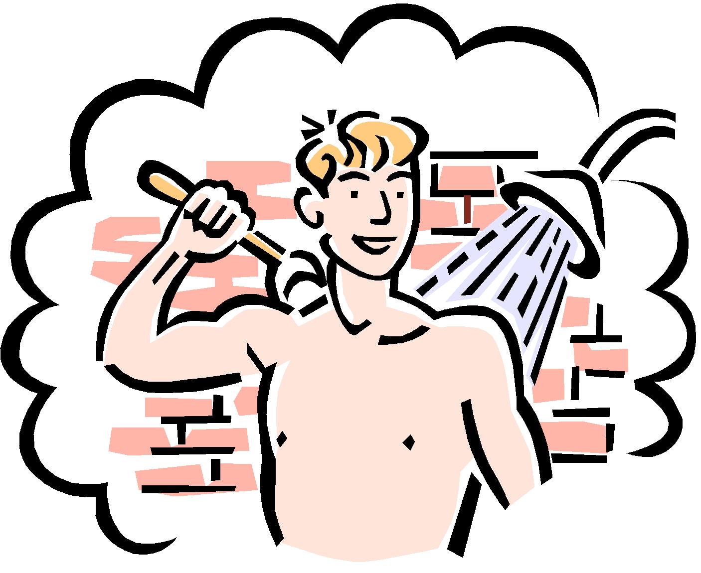 Clipart take a shower