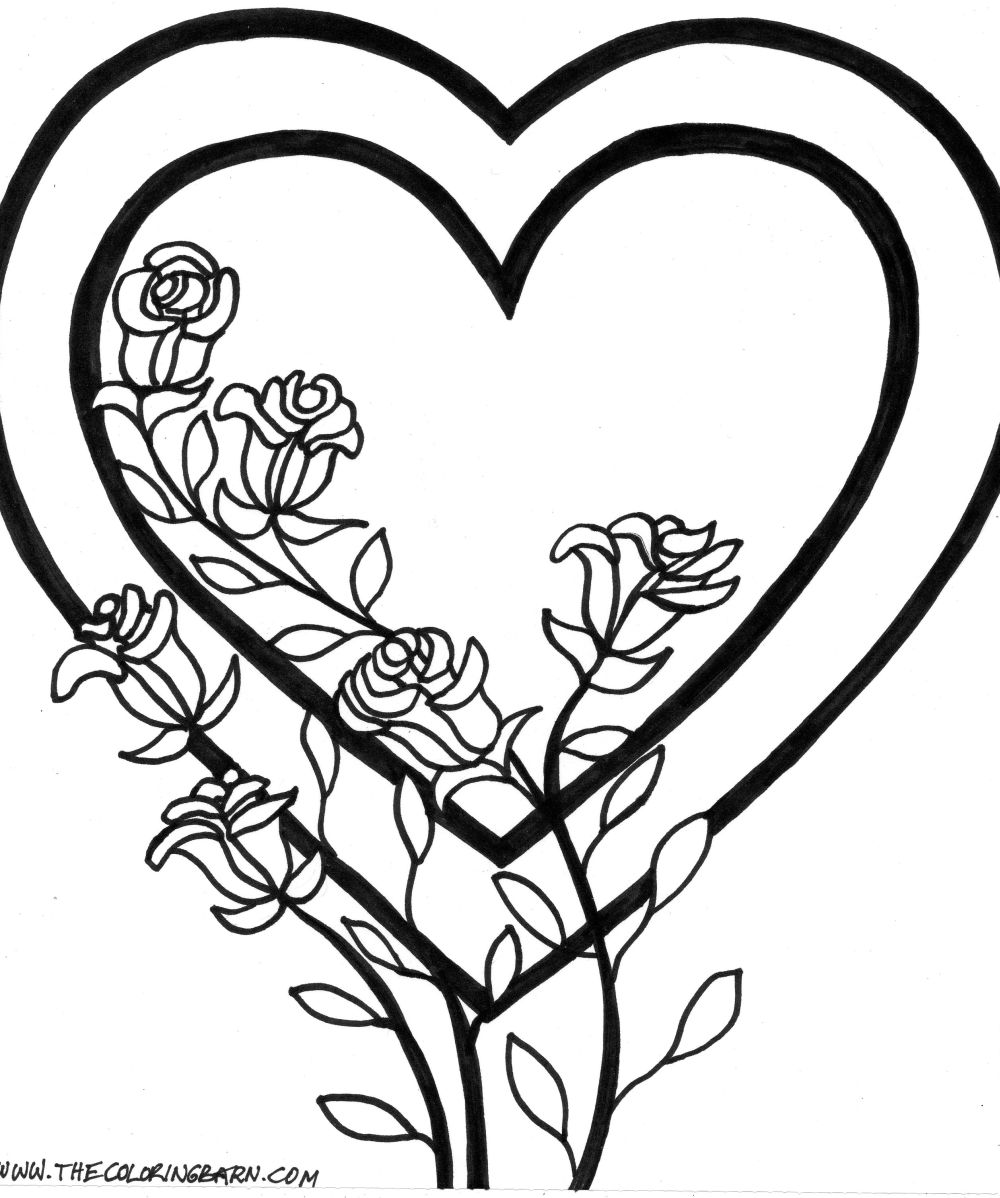 Earth Heart Coloring - ClipArt Best