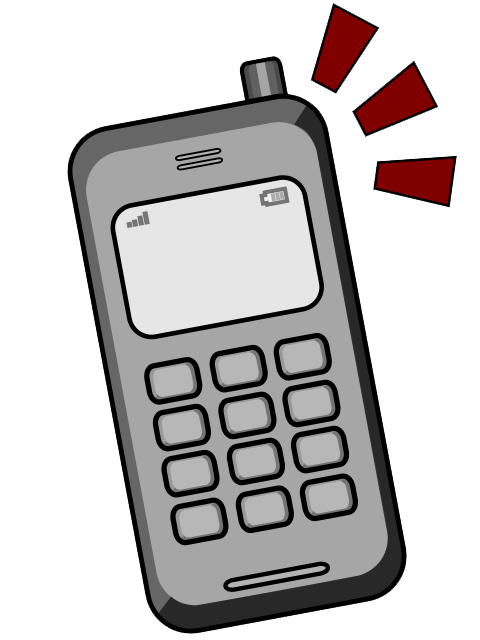 Pictures of cell phones clipart