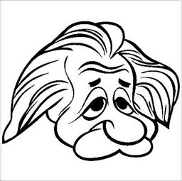 Albert Einstein Cartoon Decal Hollywood Star Stickers Musician ...