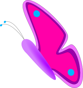 455 views Clipart kids butterflies