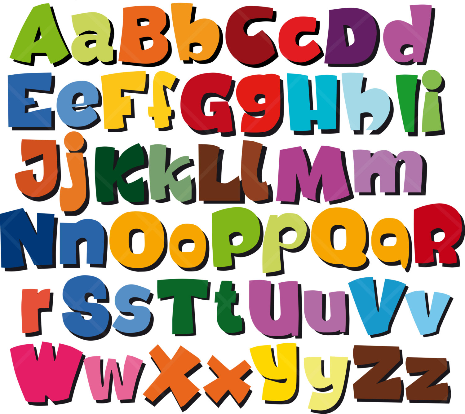 Alphabet Graphics Clipart Clipart Best