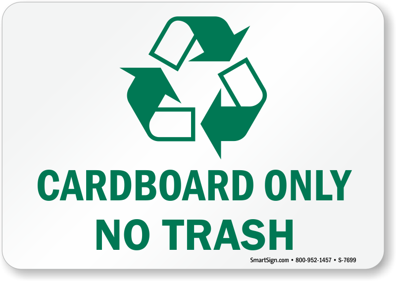 No Trash Signs & No Trash Labels