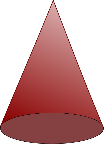 Cone shape clipart