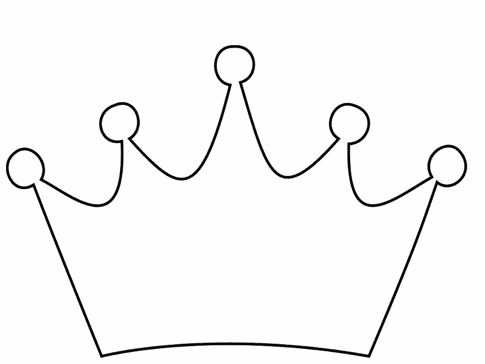 Simple crown clipart outline