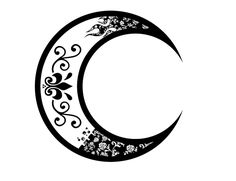 45 Crescent and Full Moon Tattoo designs - Up in the Sky | Tattoo ...