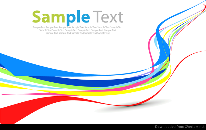 Colorful Curve Abstract Background Vector Graphic - Vector download