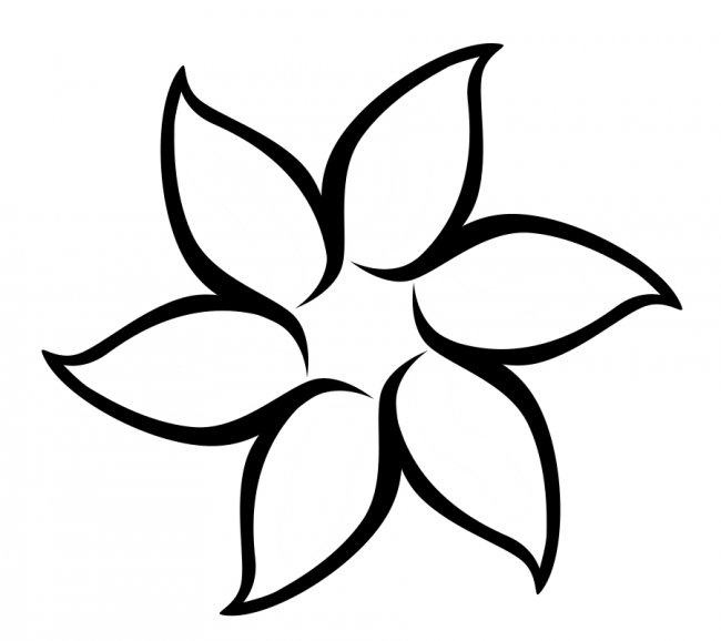 Best Photos of Simple Flower Template - Flower Coloring Pages ...