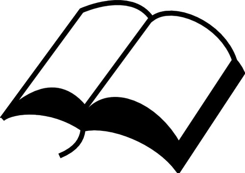 Black and white bible clipart