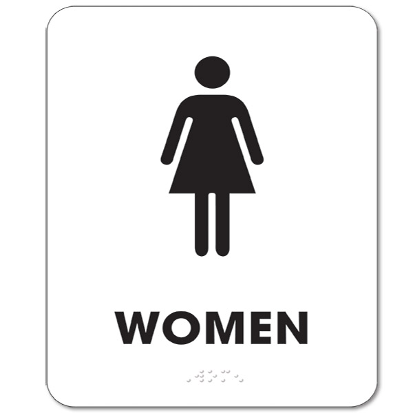 ADA Compliant Womens Restroom Sign