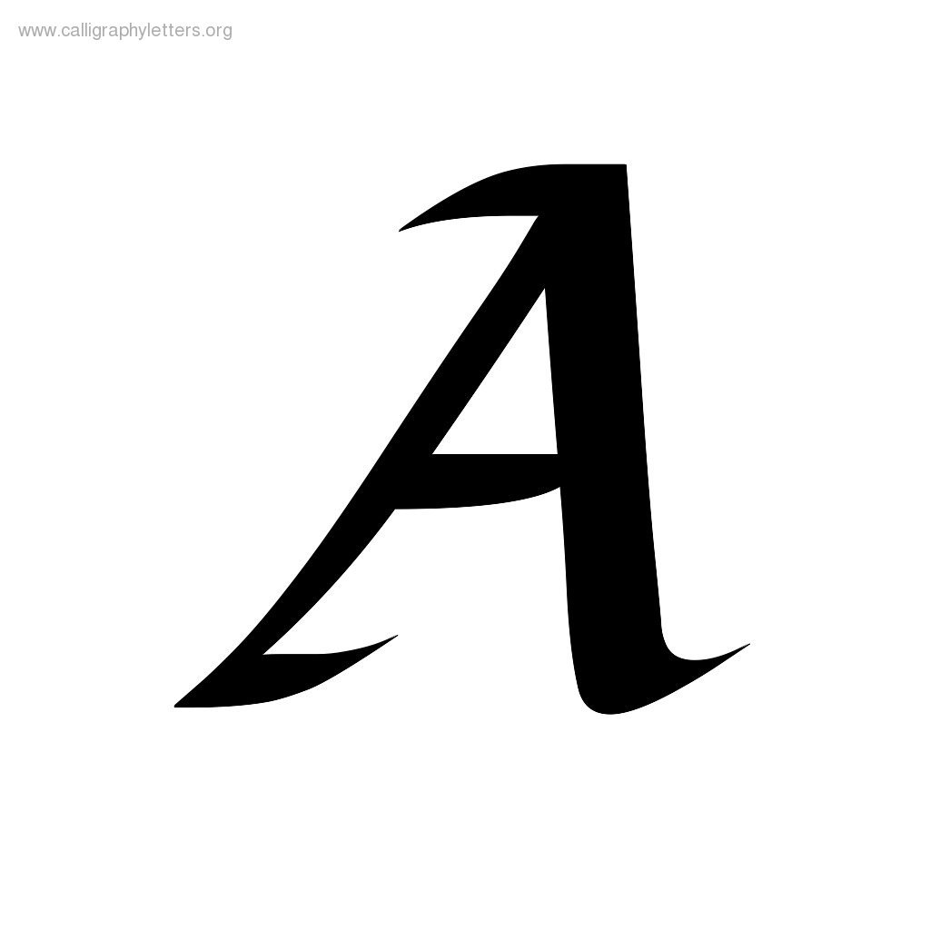 Fondamento Italic A-Z Calligraphy Lettering Styles To Print ...