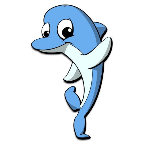 ZWalls Store - ZWalls Blue Dolphin-1, 3D Cartoon Wall Artwork ...