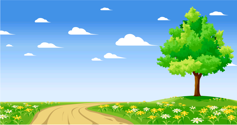 vector road, vector picture, cartoon vector, beautiful scenery of, Korea vector. Beautiful scenery of the cartoon vector clip road