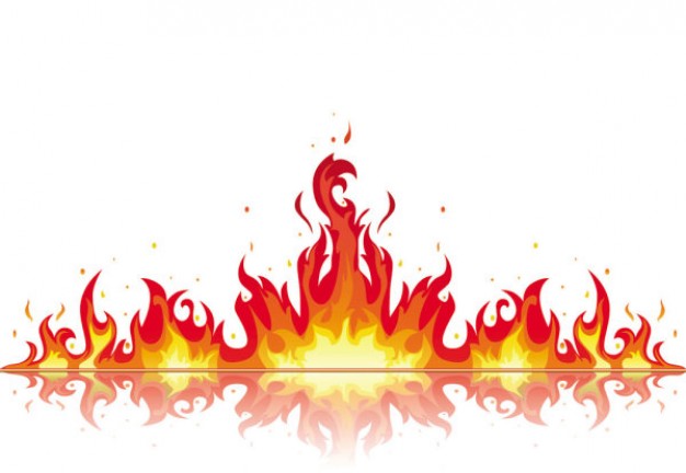 beautiful flame vector clip | Download free Vector