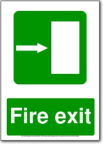 free printable fire evacuation signs and signage