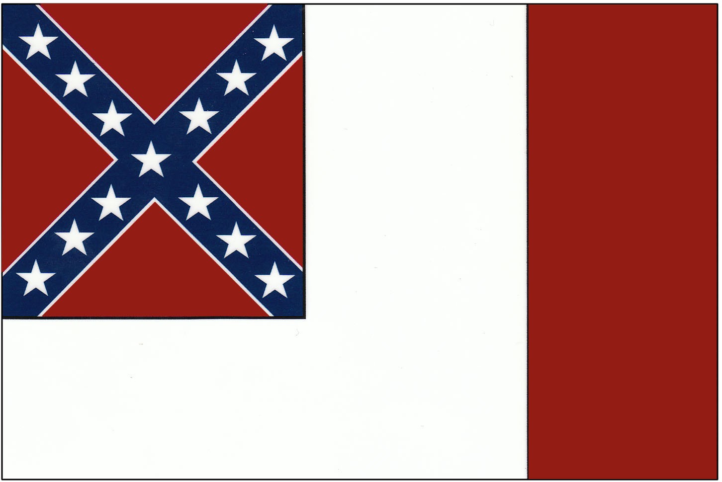 3rd Confederate Flag Decal
