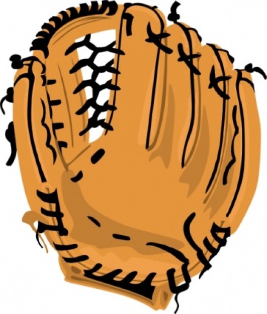 Baseball Glove clip art | Download free Vector