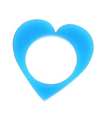 Heart Shaped Blue Scene Acrylic Ring - Small | Flickr - Photo Sharing!