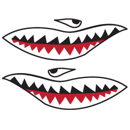 Shark Teeth car decals | Dezign With a Z