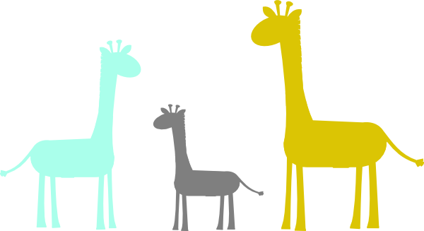 Baby Giraffe Family Clip Art - vector clip art online ...