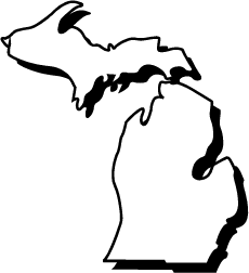 Michigan Outline Clip Art