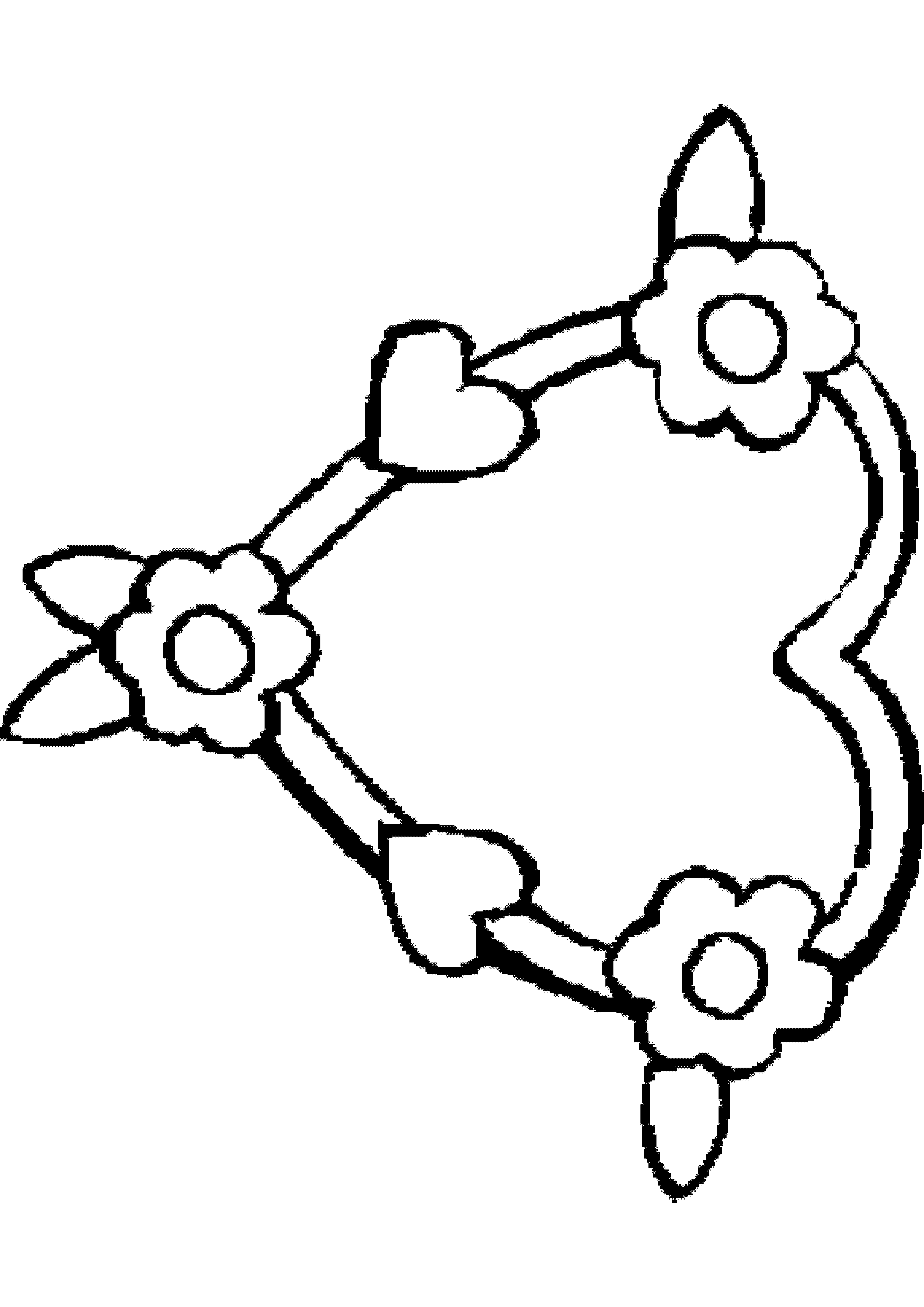 Flower And Hearts Coloring Pages - AZ Coloring Pages