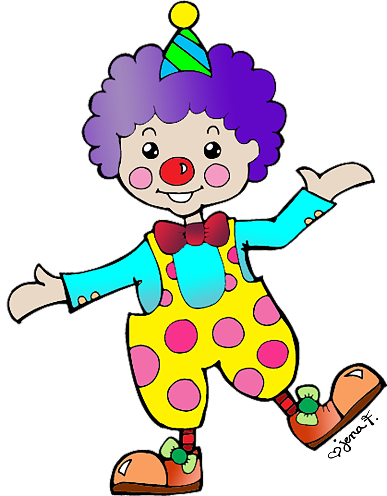 Clown clipart for kids