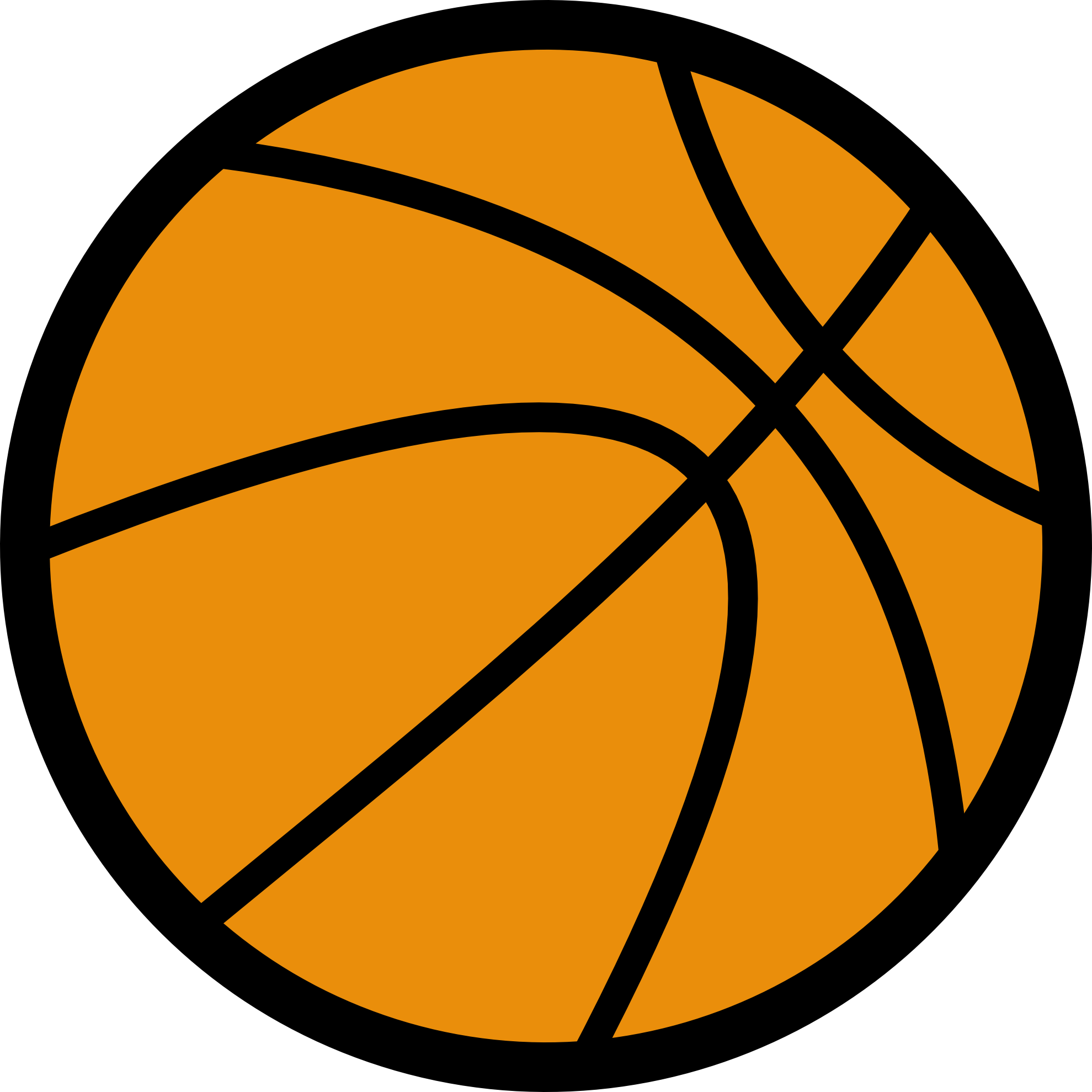 Basketball outline clipart png