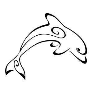 Dolphin Outline - Clipartion.com
