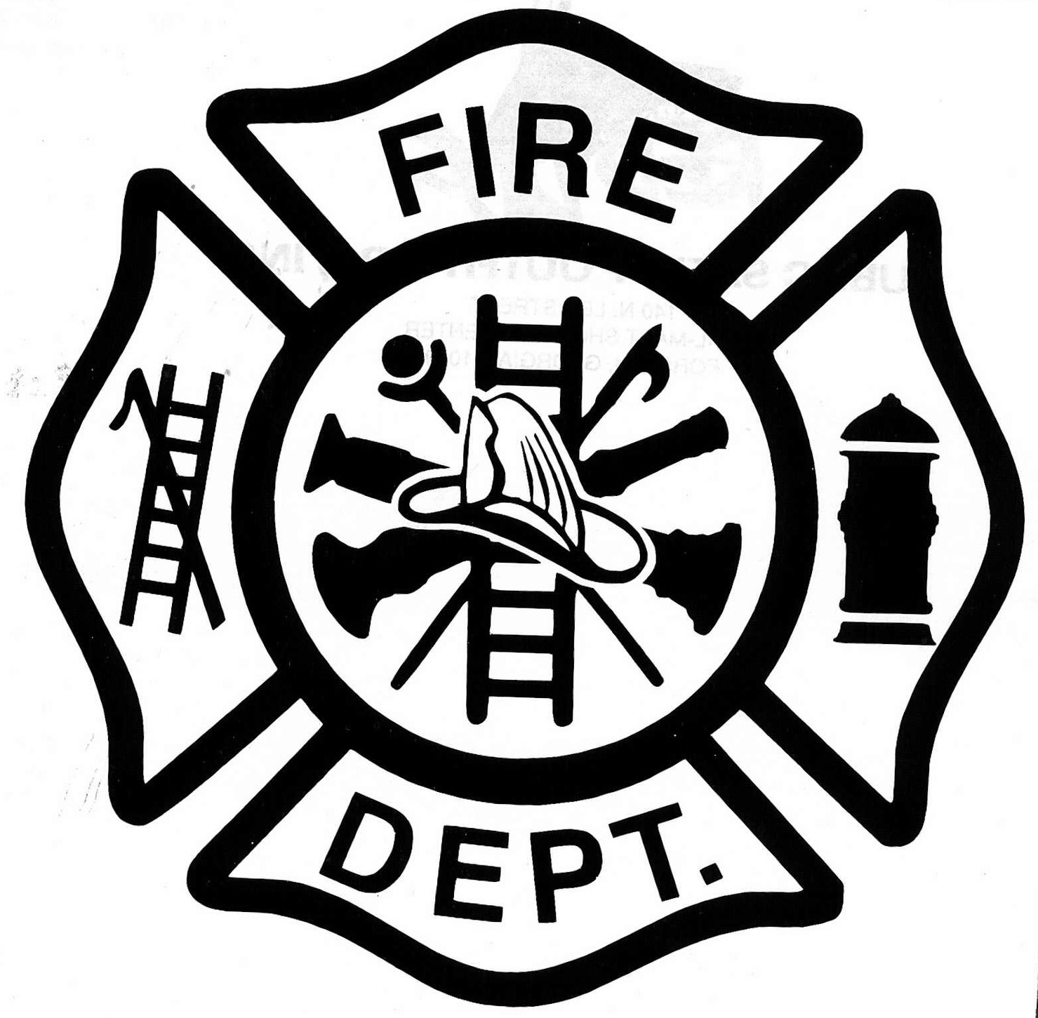 Firefighter Badge Printable Clipart - Free to use Clip Art Resource