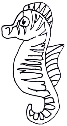 Seahorse Template Printable - ClipArt Best